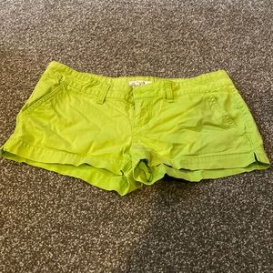 Like green short shorts